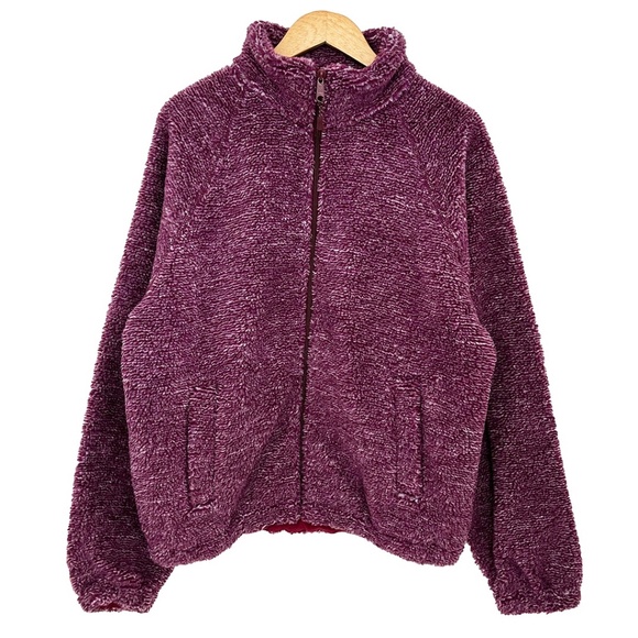 Urban Outfitters High Pile Fleece Mock Neck Full Zip Jacket Men's Medium - Picture 1 of 12